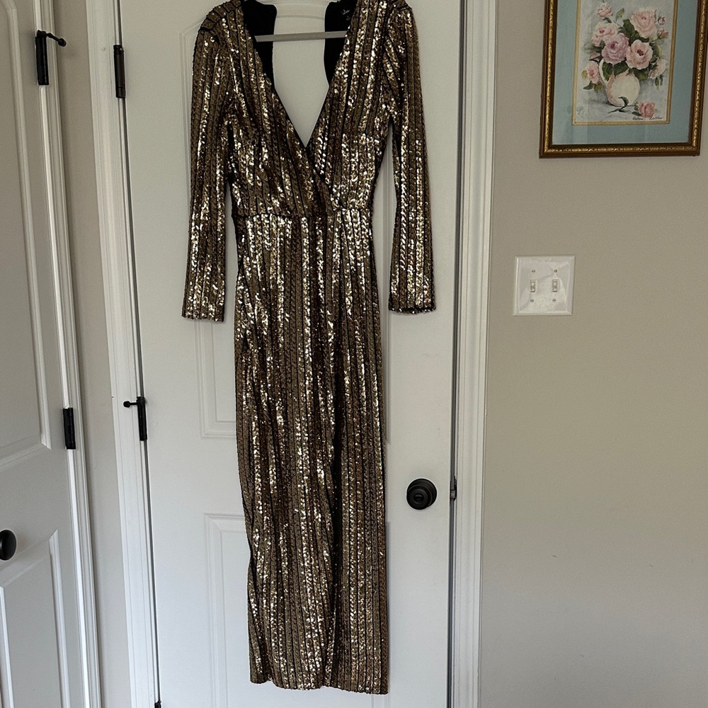 Gold Sequin Dress